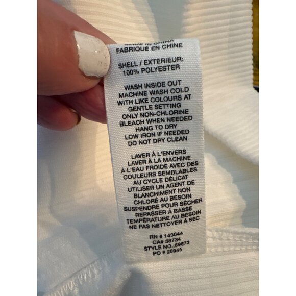 Anthropologie by Avec Les Filles White Corduroy Button-Front Jacket M Boxed Crop - Picture 2 of 10